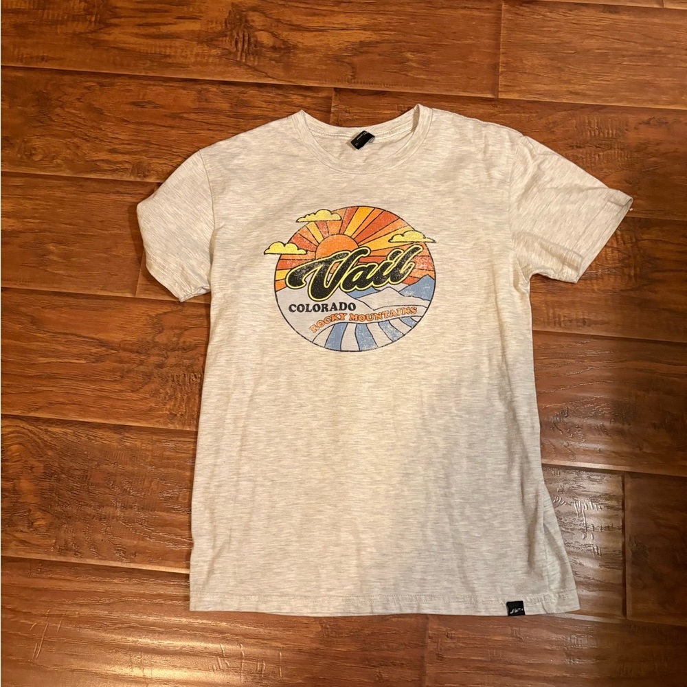 Vail Graphic Short Sleeve Tee - Cream